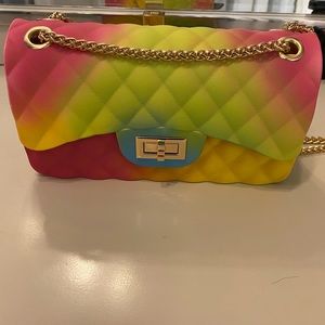 Quilted rainbow bag